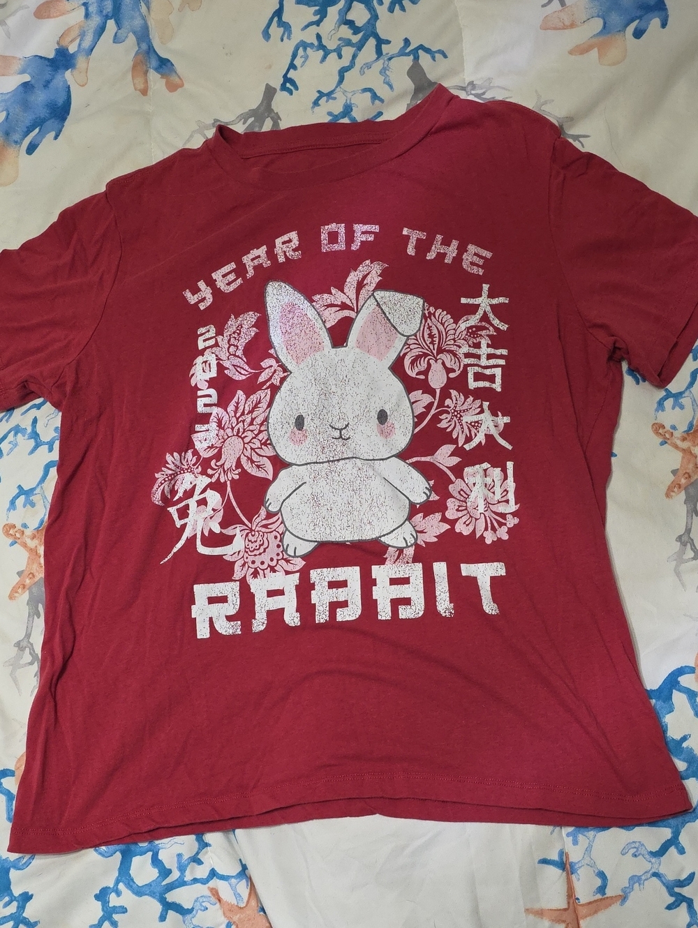 Year of the Rabbit Graphic Tee - Red